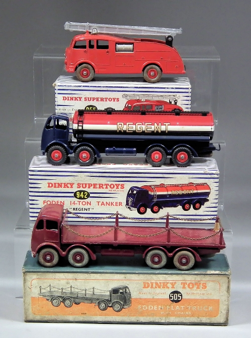 Two Dinky Super Toys diecast model commercial