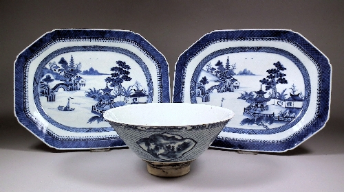 A Chinese Export blue and white 15c383
