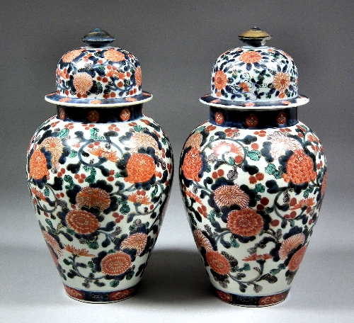 A pair of Japanese porcelain Imari  15c393