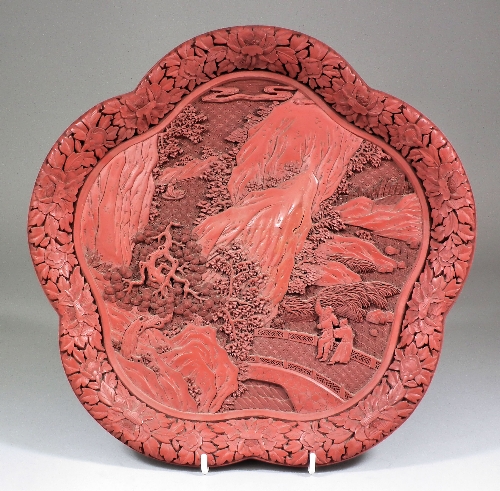 A Chinese red cinnabar lacquer 15c3cf