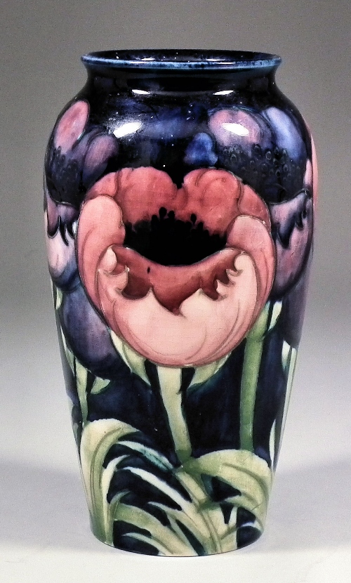A Moorcroft pottery vase decorated