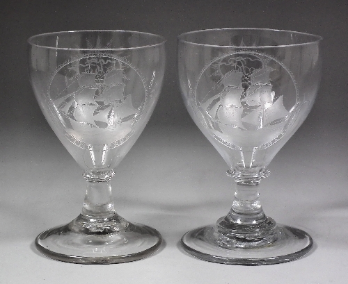 A pair of early 19th Century glass 15c418