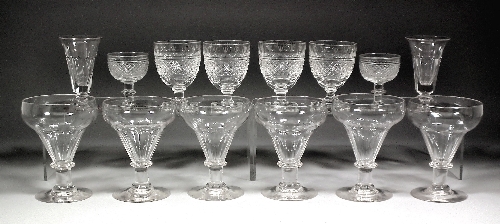 Six 19th Century glass rummers 15c419