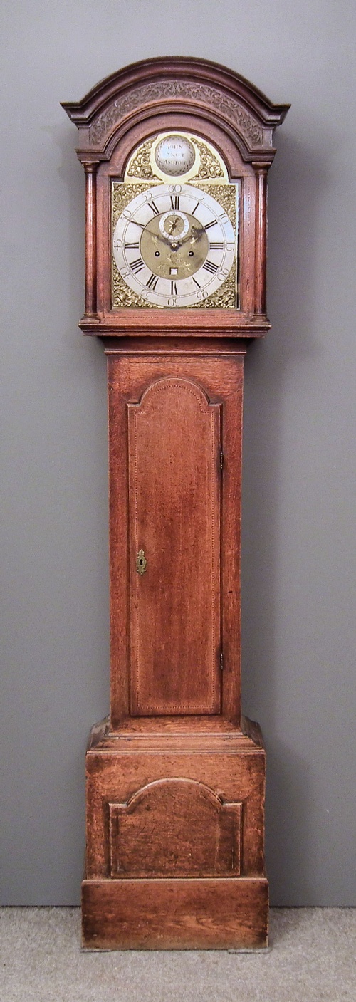 An 18th Century oak longcase clock 15c436