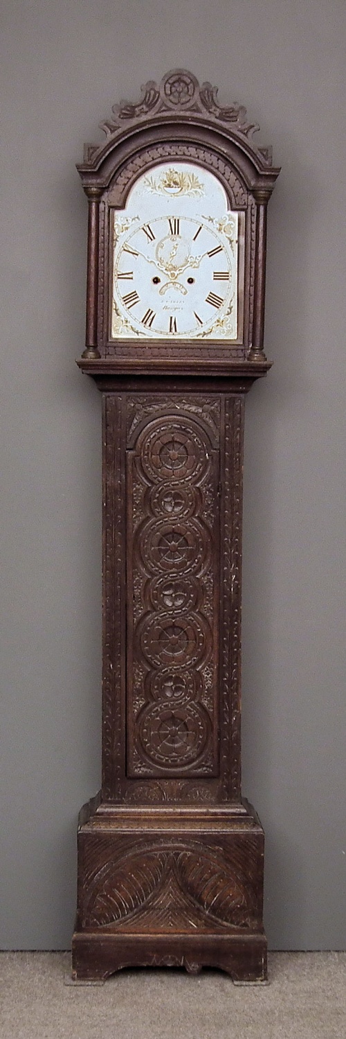 An early 19th Century oak longcase 15c433