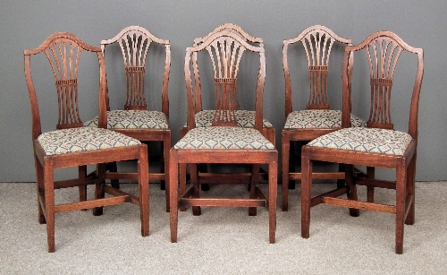 A set of six George III mahogany 15c441