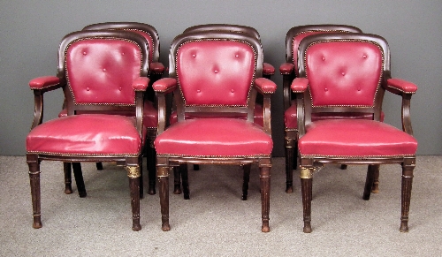 A set of six late Victorian mahogany