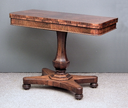 An early Victorian rosewood rectangular