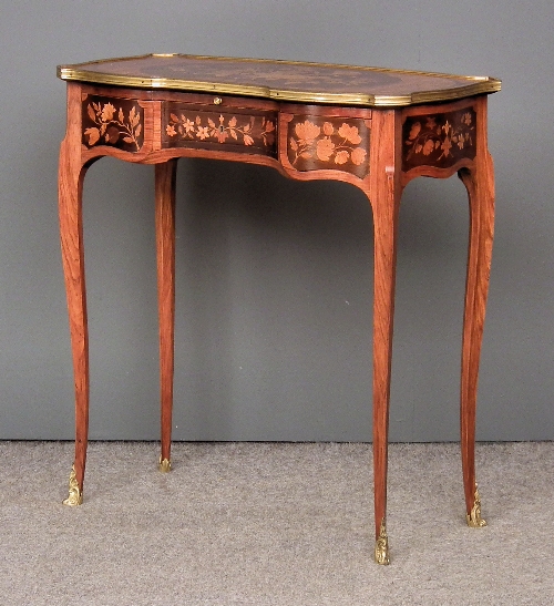 A French kingwood marquetry and 15c484