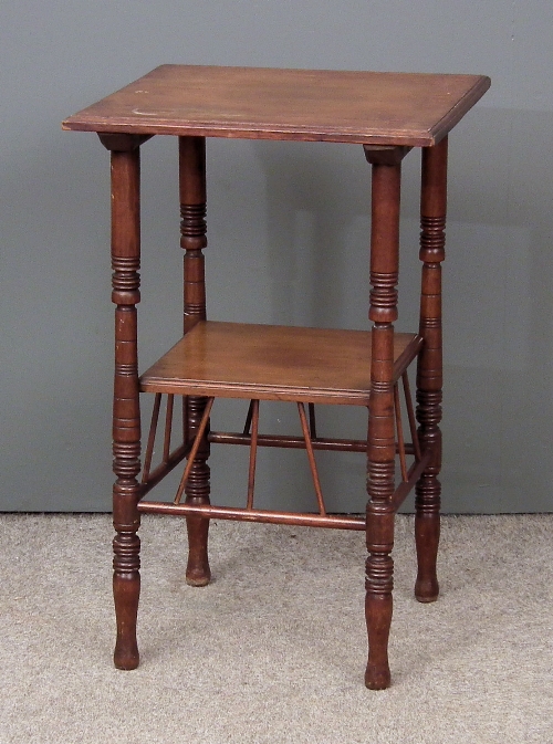 A late Victorian square two tier 15c492