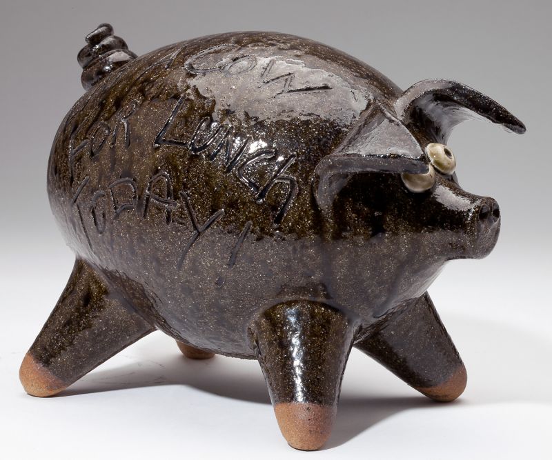 NC Folk Pottery Pig A V Smithtraditional 15c4ff