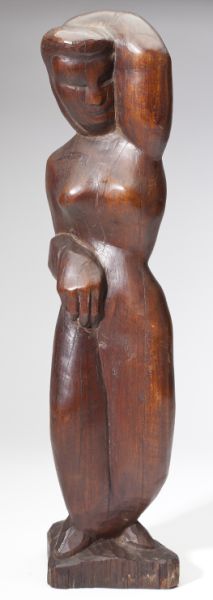 American Modern Sculpture circa 1940hand-carved