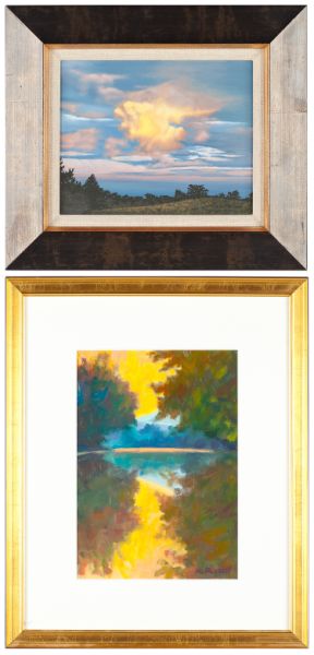 Two Contemporary Landscape Paintingsthe 15c510