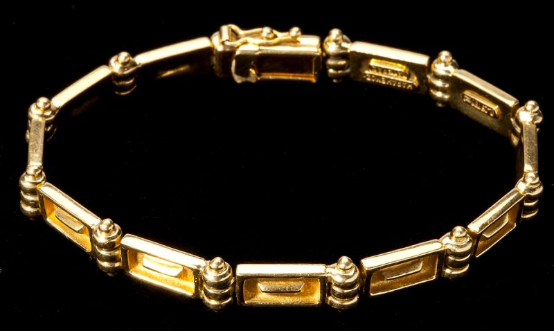 Gold Bar Link Bracelet Mampamenosdesigned 15c54c