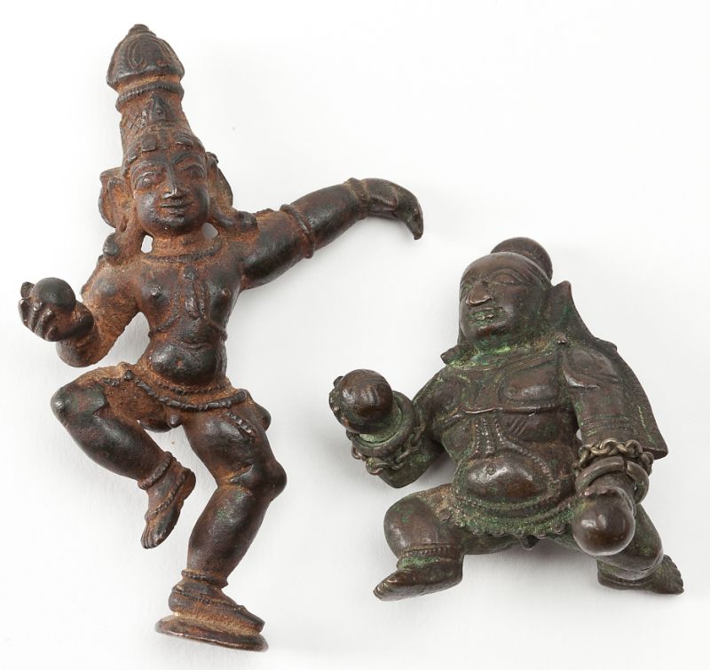 Two Bronze Figures of BalakrishnaIndian