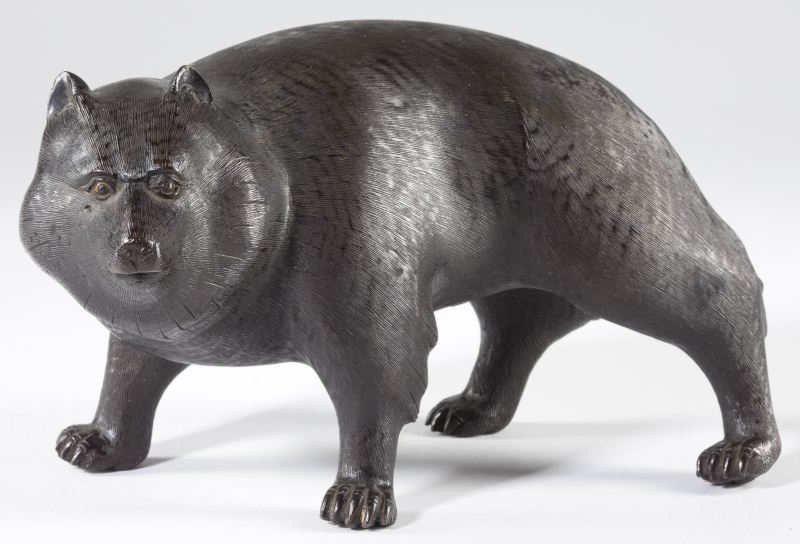 Fine Japanese Bronze Bearsigned