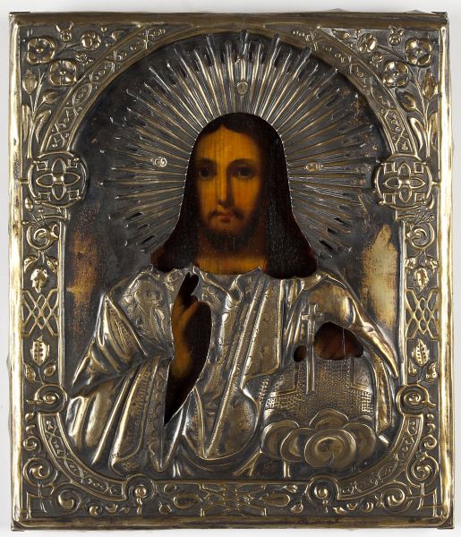 Russian Icon with Stamped Rizalate 15c676