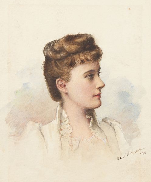 Adele Williams (VA 1868-1952) Portraitwatercolor