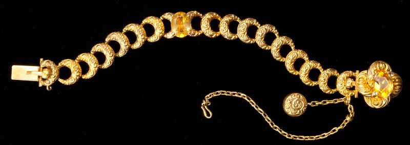 Vintage Gold and Citrine Braceletfeaturing 15c6fa