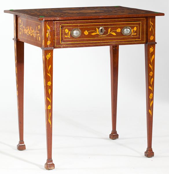 Continental Marquetry Side Standcirca