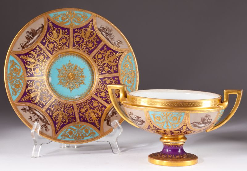 Royal Austrian Compote and Underplate19th