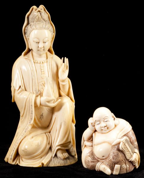 Two Chinese Ivory Carvingsthe first 15c79a
