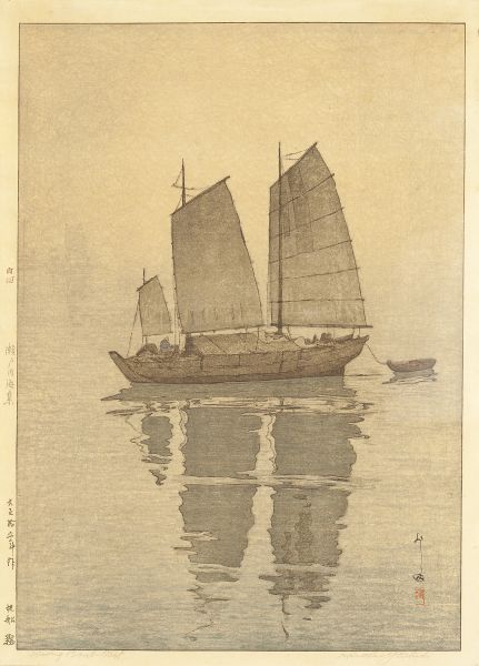 Hiroshi Yoshida Sailing Boats Mist 15c7a8