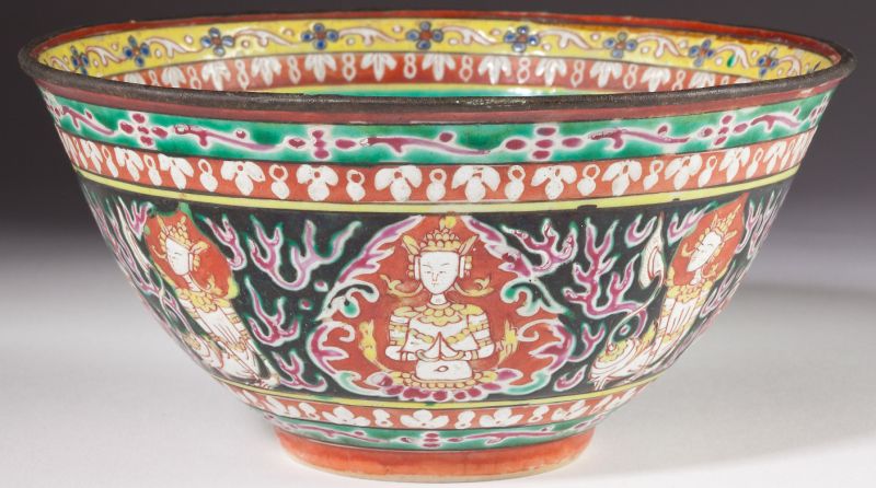 Bencharong Bowl late 18th centurythe