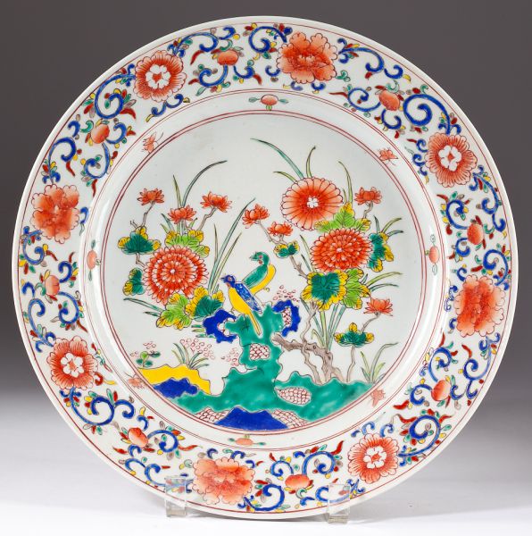 Chinese Famille Rose Porcelain ChargerQing