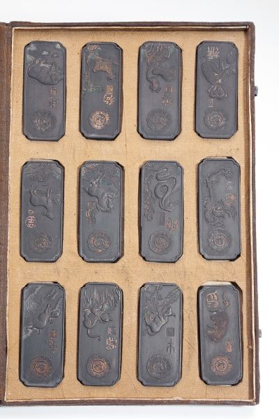 Chinese Ink Block Set Qing Dynastylate 15c7cf