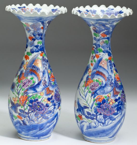 Pair of Japanese Porcelain Vasesearly 15c7d8