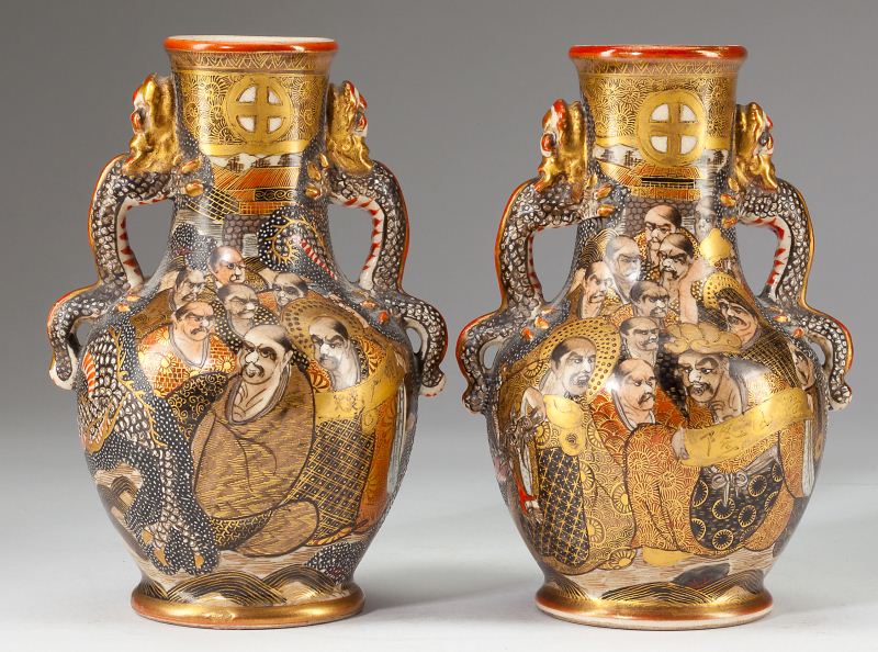Pair of Japanese Satsuma Vases19th 15c7da