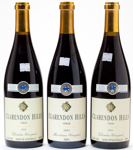 2001 & 2002 Clarendon Hills3 total bottlesVintage