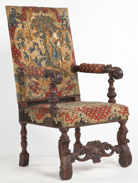 James II Style Open Armchairlate 15c910