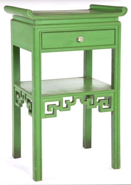 Painted Chinese Style Bedside Tablecirca