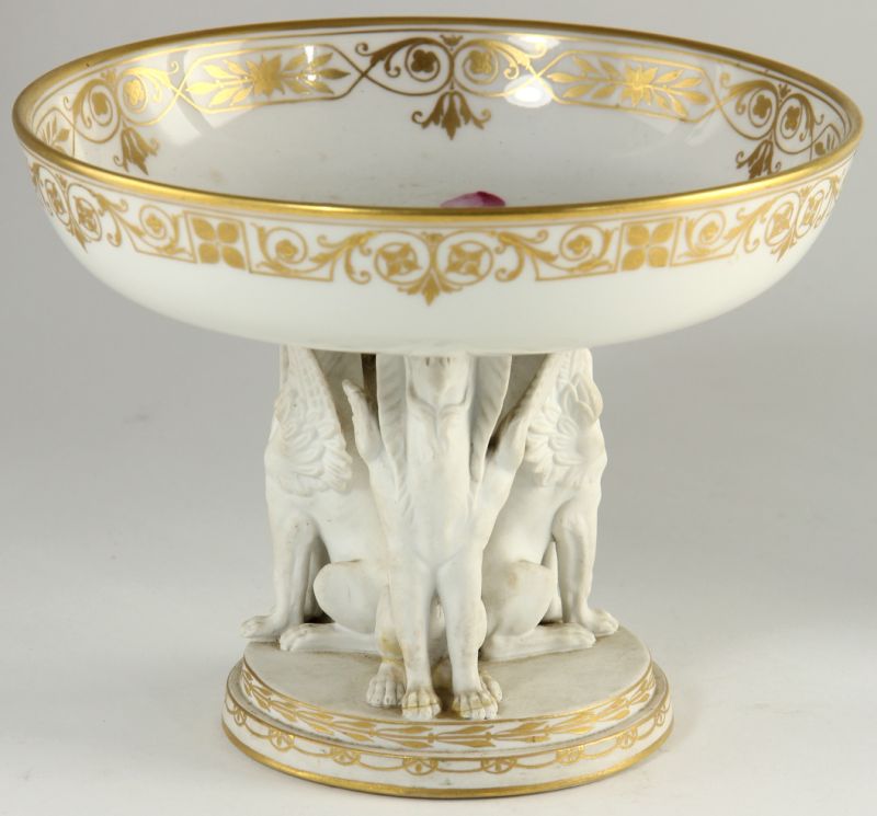 KPM Porcelain Compote 19th centurywith 15c99a