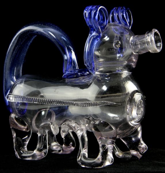 Venetian Glass Figural Dog Pitcher20th 15c9be