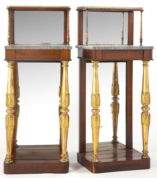 Pair of English Regency Petite Consolescirca