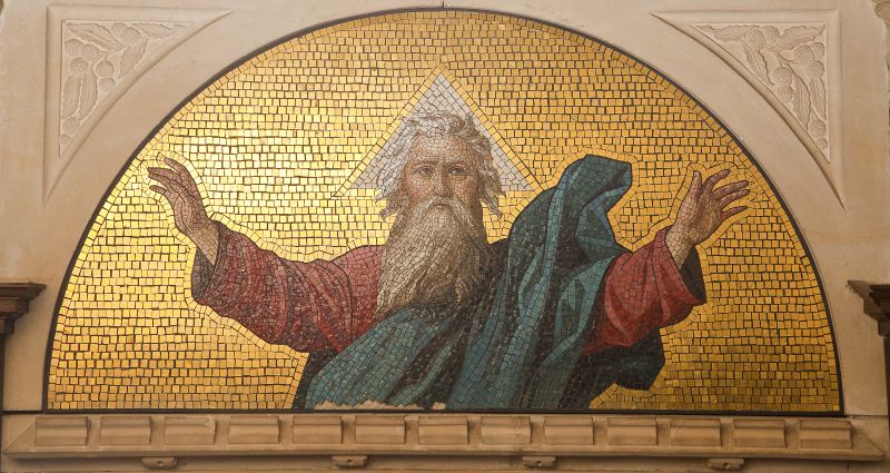 Byzantine Style Mosaic Portrait