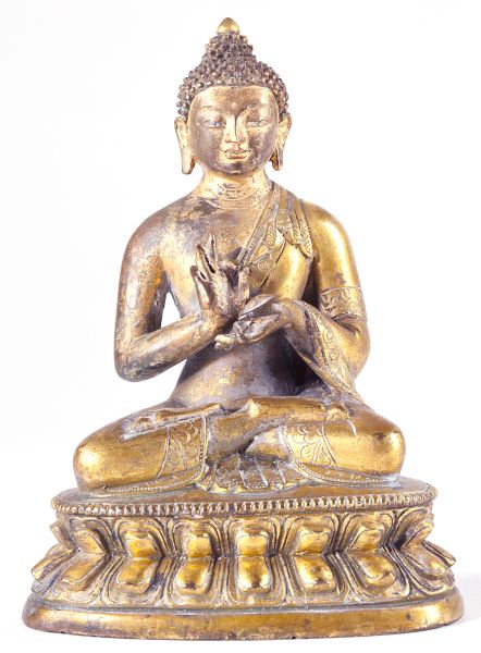 Siamese Gilt Bronze Buddhapossibly 15ca93