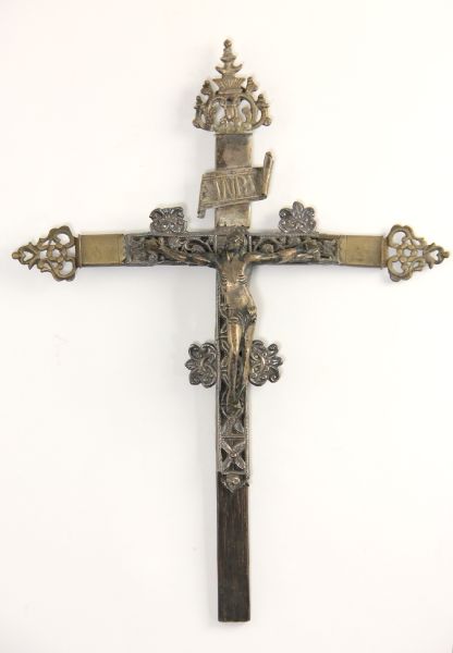 Antique Silver Crucifix18th century 15caa8