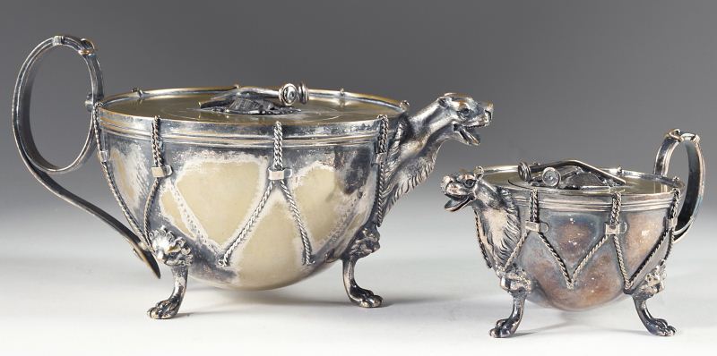 English Silverplate Teapot and 15cab3