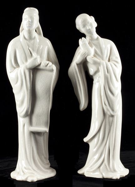 Pair of Blanc de Chine Figures20th 15cae6