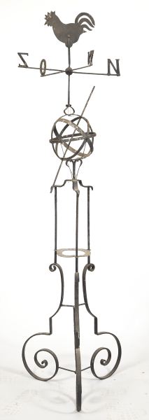 Wrought Iron Painted Weather Vanewith 15cb32