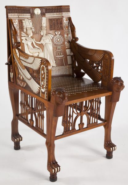 Egyptian Revival King Tut Arm Chaircommissioned