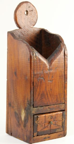 Antique Pine Candle Boxearly 19th