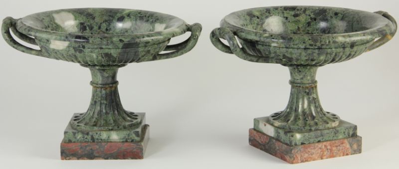 Pair of Thessalonian Green Marble