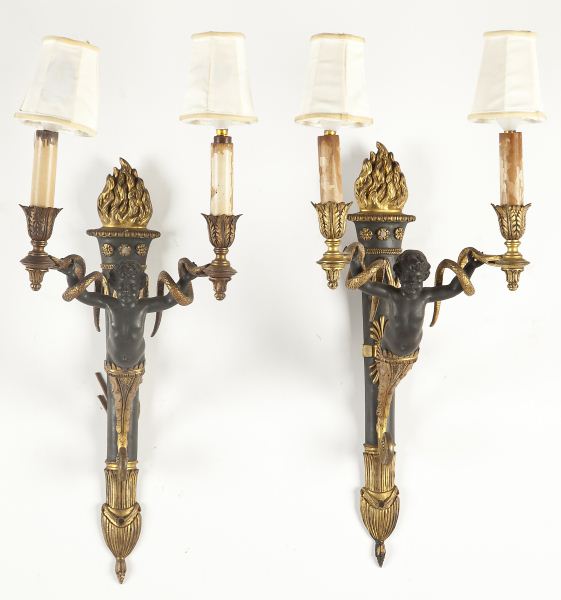 Pair of Empire Style Sconces19th 15cc42
