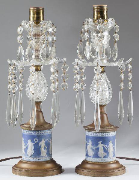 Pair of Cut Glass Table Lampsearly 20th