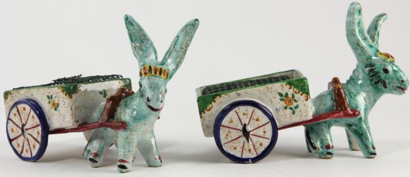 Pair of Italian Donkey Plantersearthenware